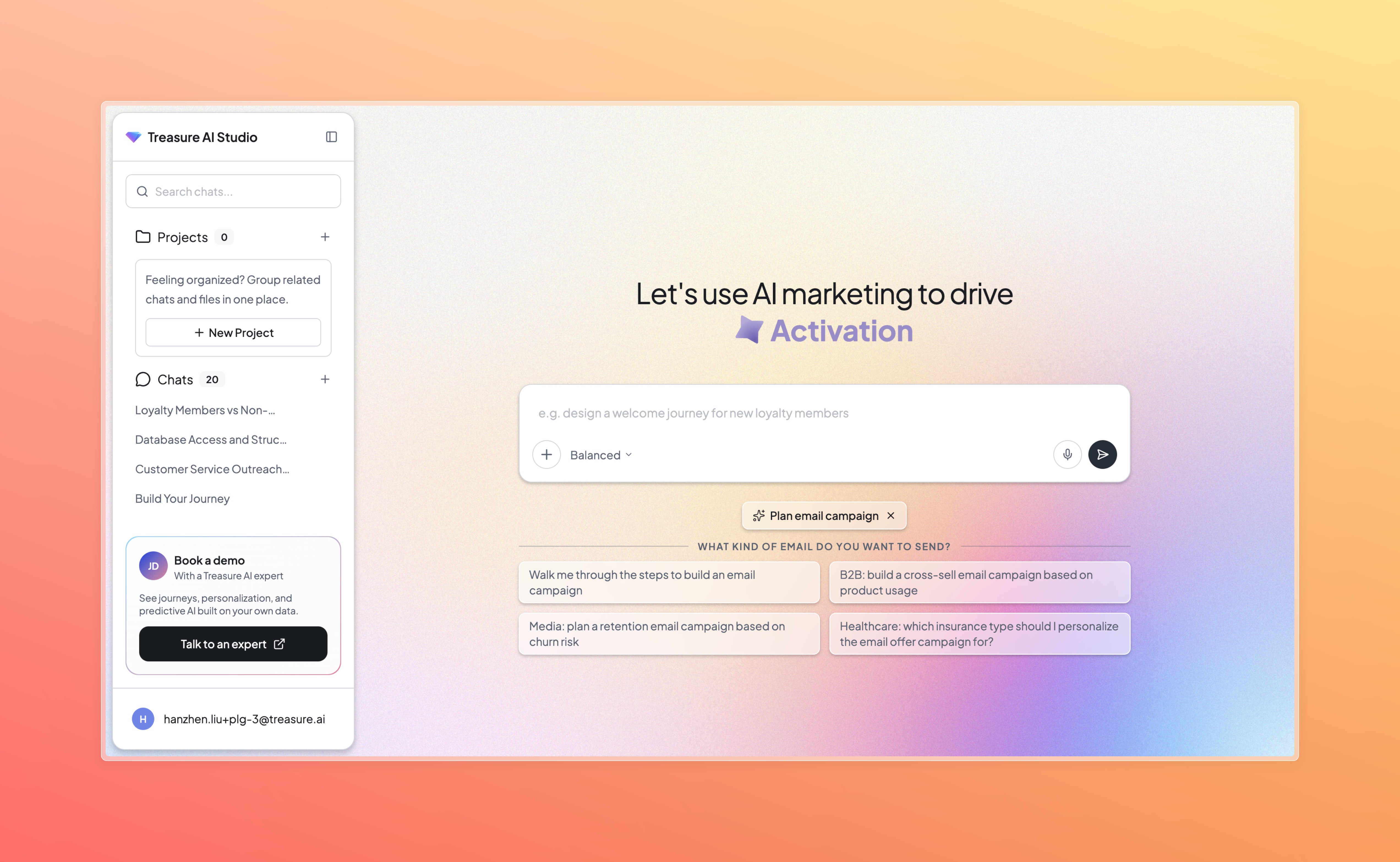Try Treasure AI Studio for free
