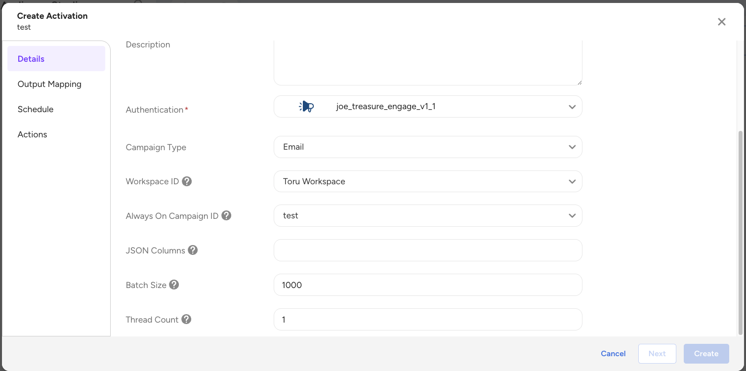 Journey activation configuration showing Always-on Campaign selection