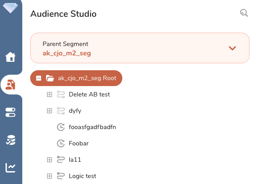 Select parent segment