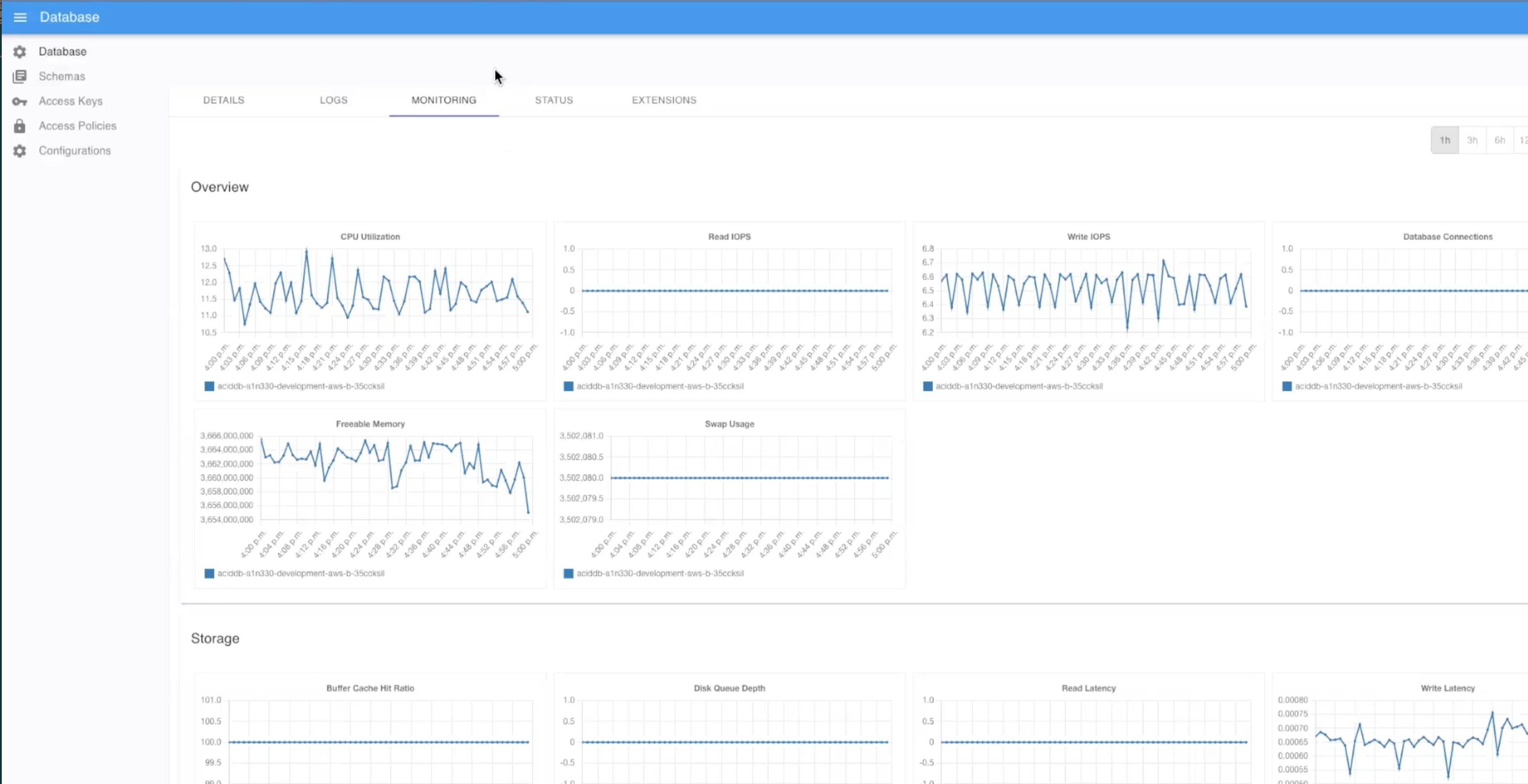 Data Tank 2.0 Database page detail view