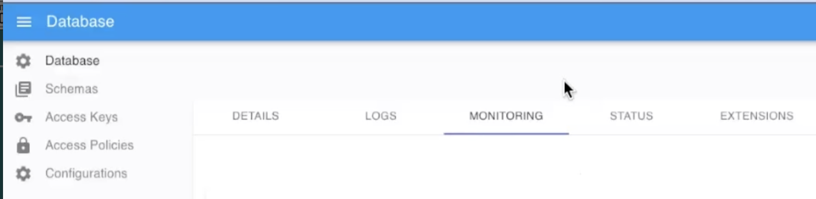Data Tank 2.0 Database page overview